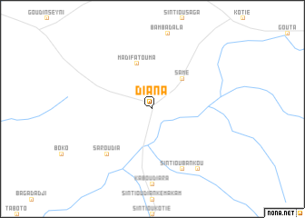 map of Diana