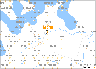 map of Diana