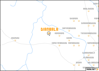 map of Dianbala