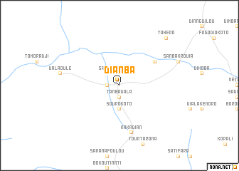 map of Dianba