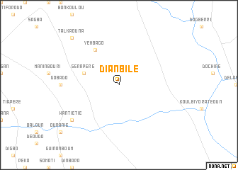 map of Dianbilé