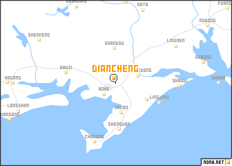 map of Diancheng