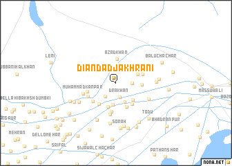 map of Diān Dād Jakhrāni