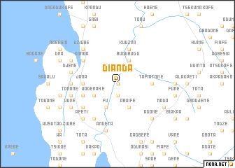 map of Dianda