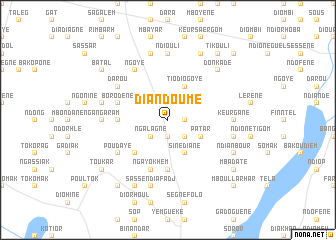 map of Diandoumé