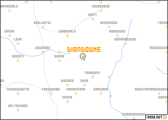 map of Diandoumé