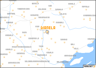 map of Dianéla