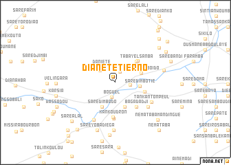 map of Dianète Tierno