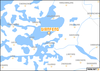 map of Dianfeng