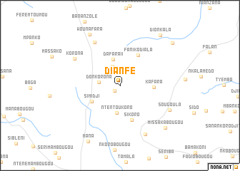 map of Dianfè