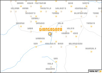 map of Diangadara