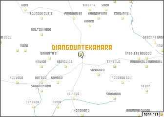 map of Diangounté Kamara