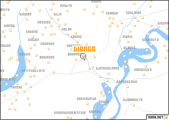 map of Diango