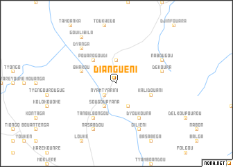 map of Dianguéni