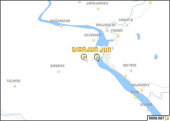 map of Dianjun