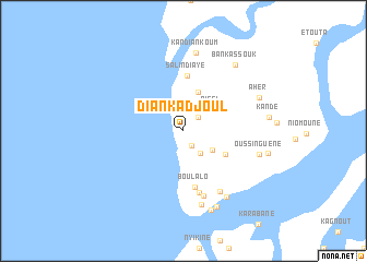 map of Diankadjoul