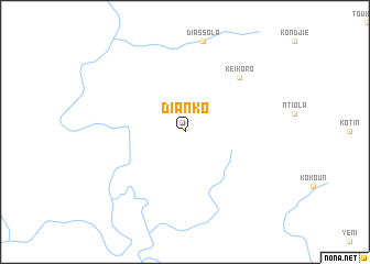 map of Dianko