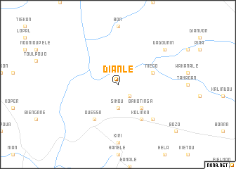 map of Dianlé