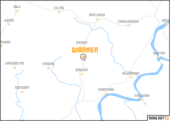 map of Dianmen