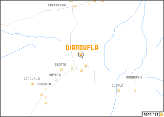 map of Dianoufla