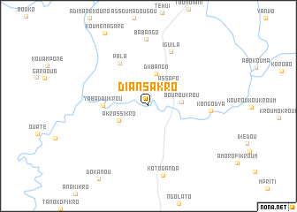 map of Diansakro