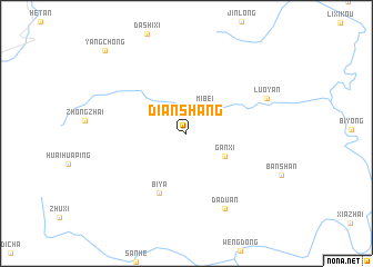 map of Dianshang