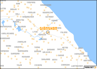 map of Dianshan