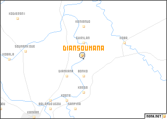 map of Diansoumana