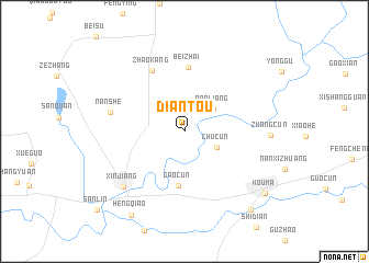 map of Diantou