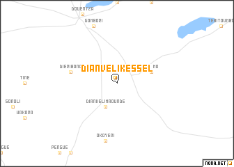 map of Dianvéli Kèssèl
