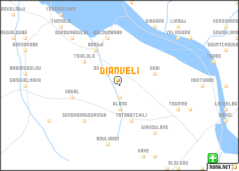 map of Dianvéli