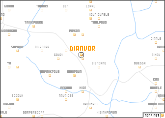 map of Dianvor