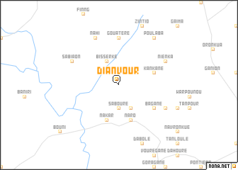 map of Dianvour