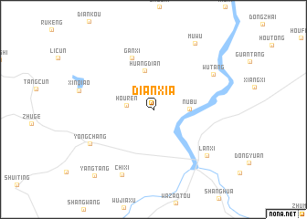 map of Dianxia