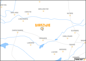 map of Dianzijie