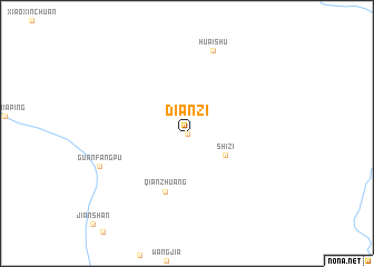 map of Dianzi