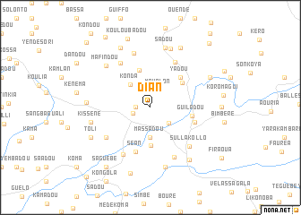 map of Dian