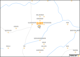 map of Dian