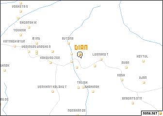 map of Dian