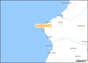 map of Diaoshen