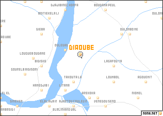 map of Diaoubé