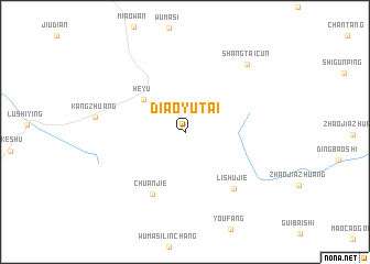 map of Diaoyutai