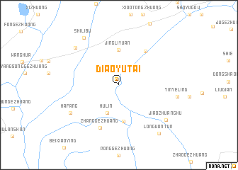 map of Diaoyutai