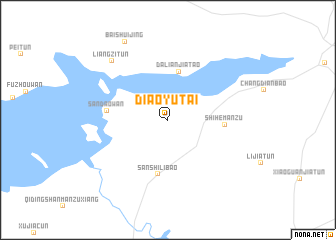 map of Diaoyutai