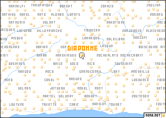 map of Diapomme