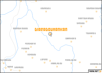 map of Diaradou Mankan