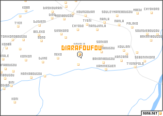 map of Diarafoufou