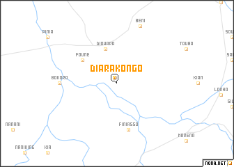 map of Diarakongo