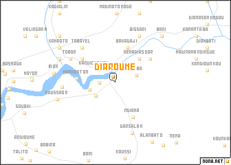 map of Diaroumé