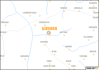 map of Diasara